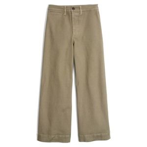 Madewell Emmett crop wide leg high waist pants
